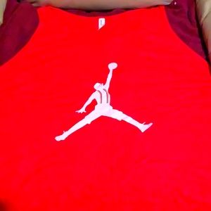 Michael Jordan red tank top